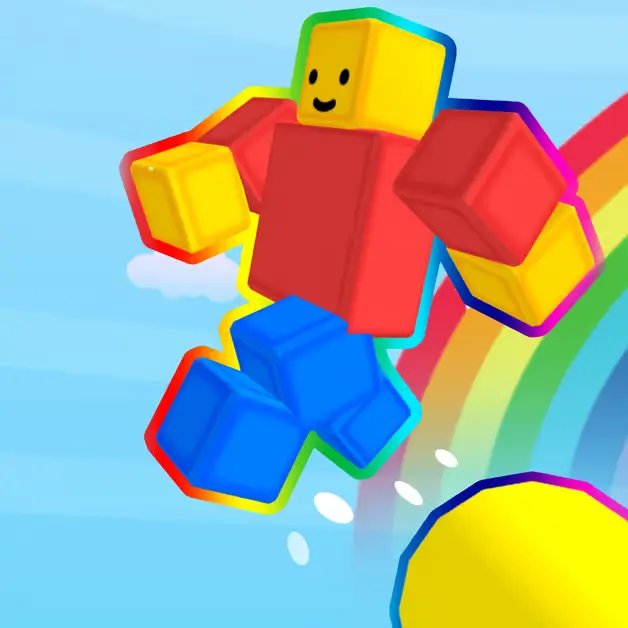 Rainbow Obby Game Thumbnail